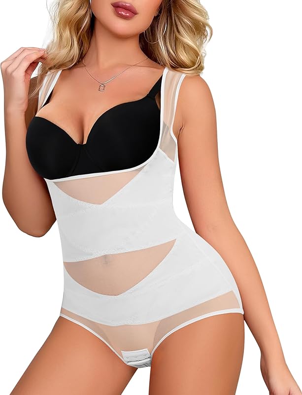 Shapewear for Women Tummy Control Bodysuit Faja Body Shaper Waist Trainer Snatched Corset Body Suit