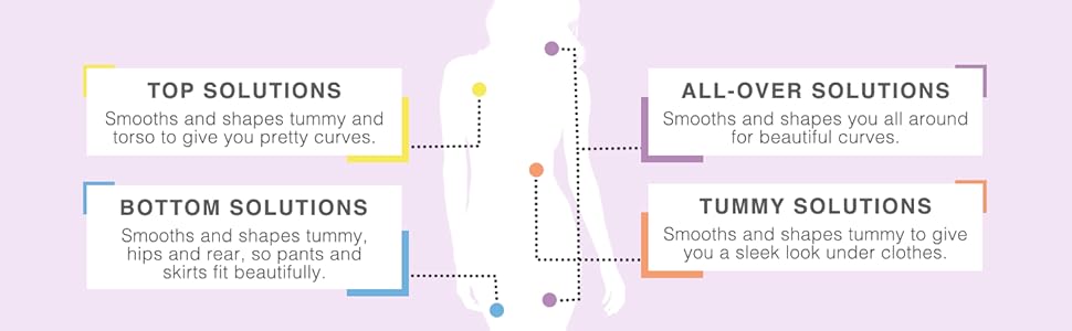 Bali Women's Firm-Control Shapewear, All-In-One Body Shaper with Built-In Underwire Minimizer Bra