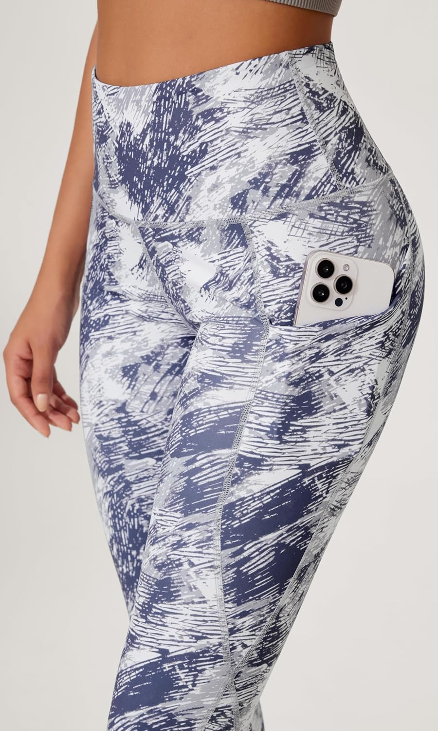 Women's High Waisted Yoga Capris with Pockets, Tummy Control Non See Through Workout Athletic Running Capri Leggings