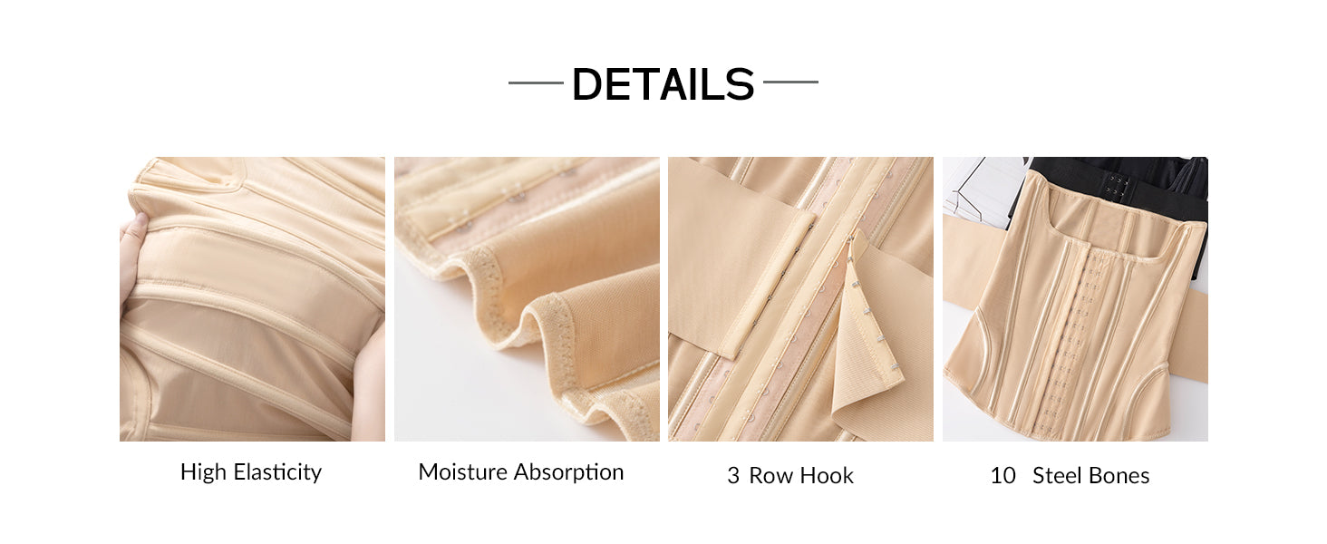 Waist Cincher Shaperwear for Womem Full Body Women Double Belt Wrap Corset Trainer Tummy Control Shaper