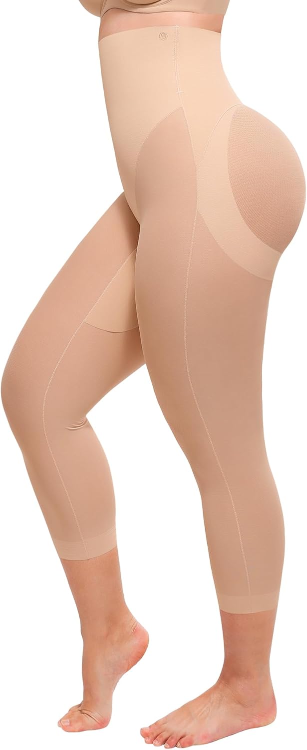 Shapewear for Women Capris Leggings for Women Tummy Control Underwear High Waist Body Shaper Butt Lifting Panties