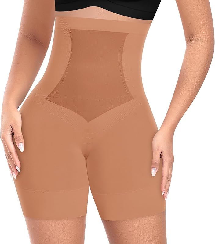 Womens Shapewear Shorts Tummy Control Body Shaper Thigh Slimmer Slip Shorts for Under Dress Shapewear Underwear