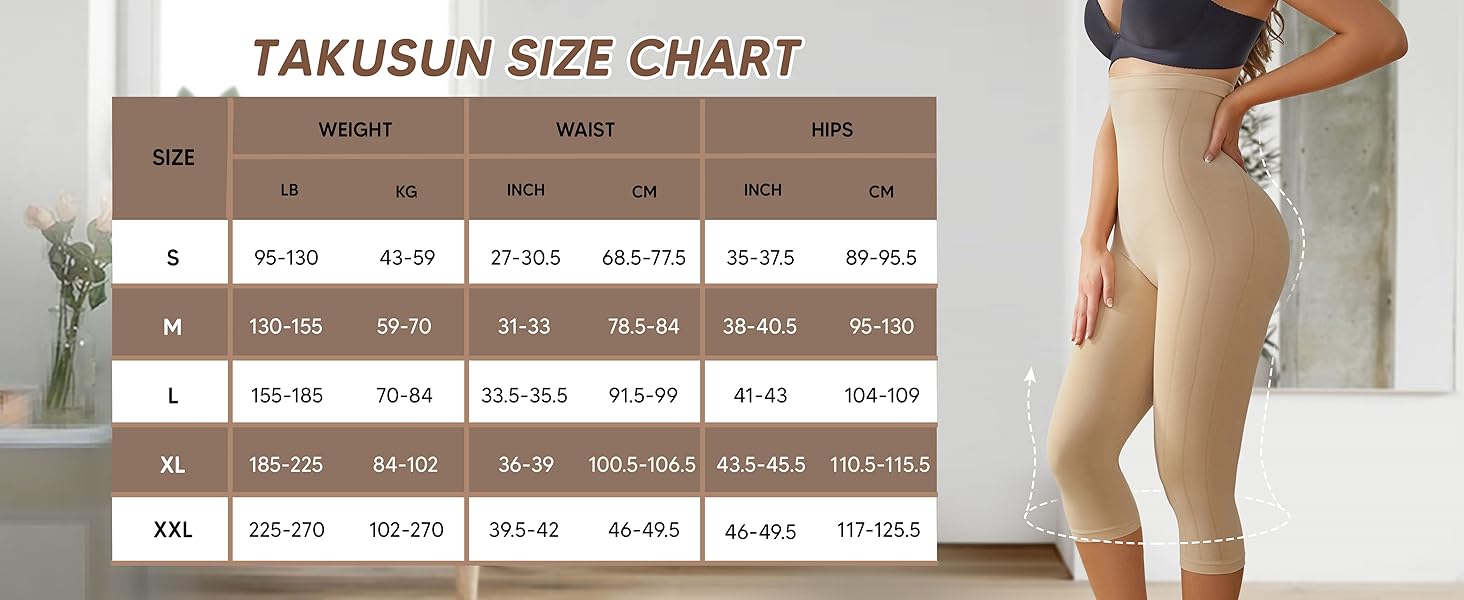 Compression Capri Leggings for Women Tummy Control Shapewear Pants High Waisted Trainer Leggings Thigh Slimmer