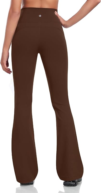 HeyNuts Mellow Flare Leggings 29"/30.5"/32.5"/34.5", High Waisted Tummy Control Wide Leg Bootcut Yoga Pants Lounge Soft
