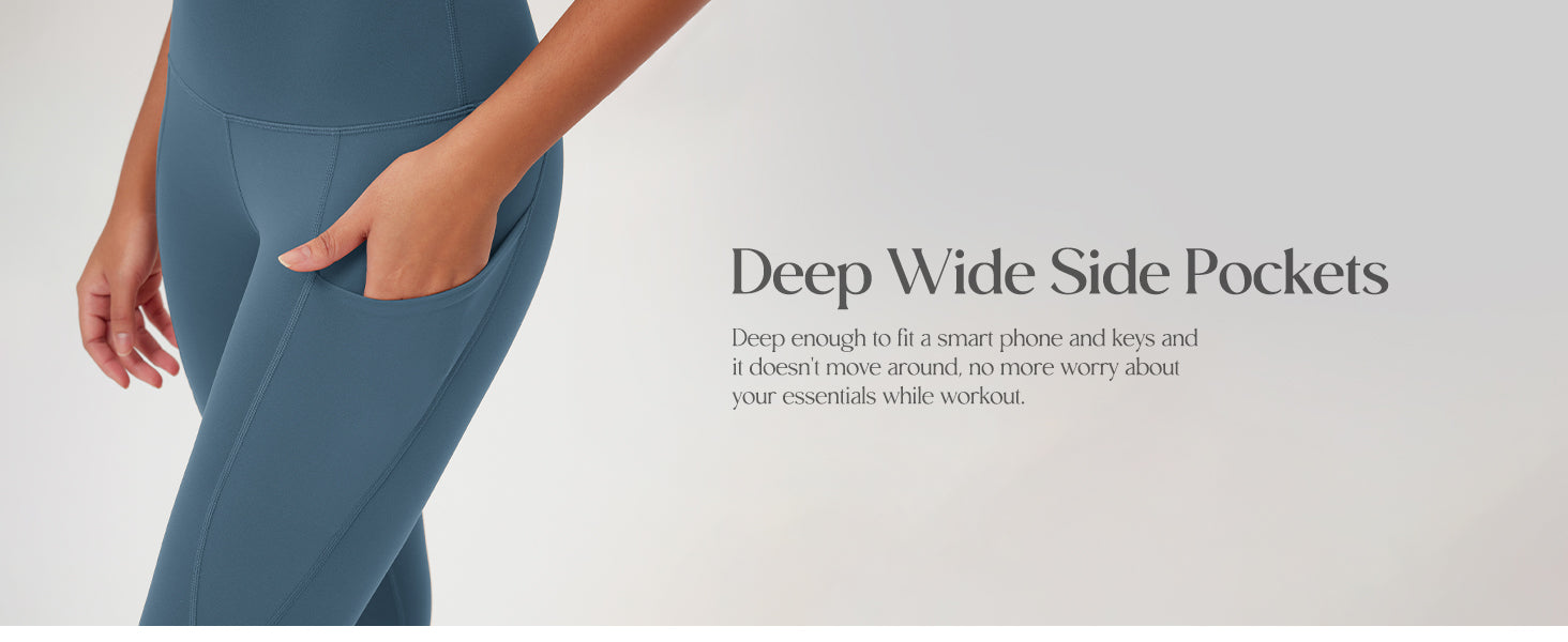 Women's High Waisted Yoga Capris with Pockets, Tummy Control Non See Through Workout Athletic Running Capri Leggings