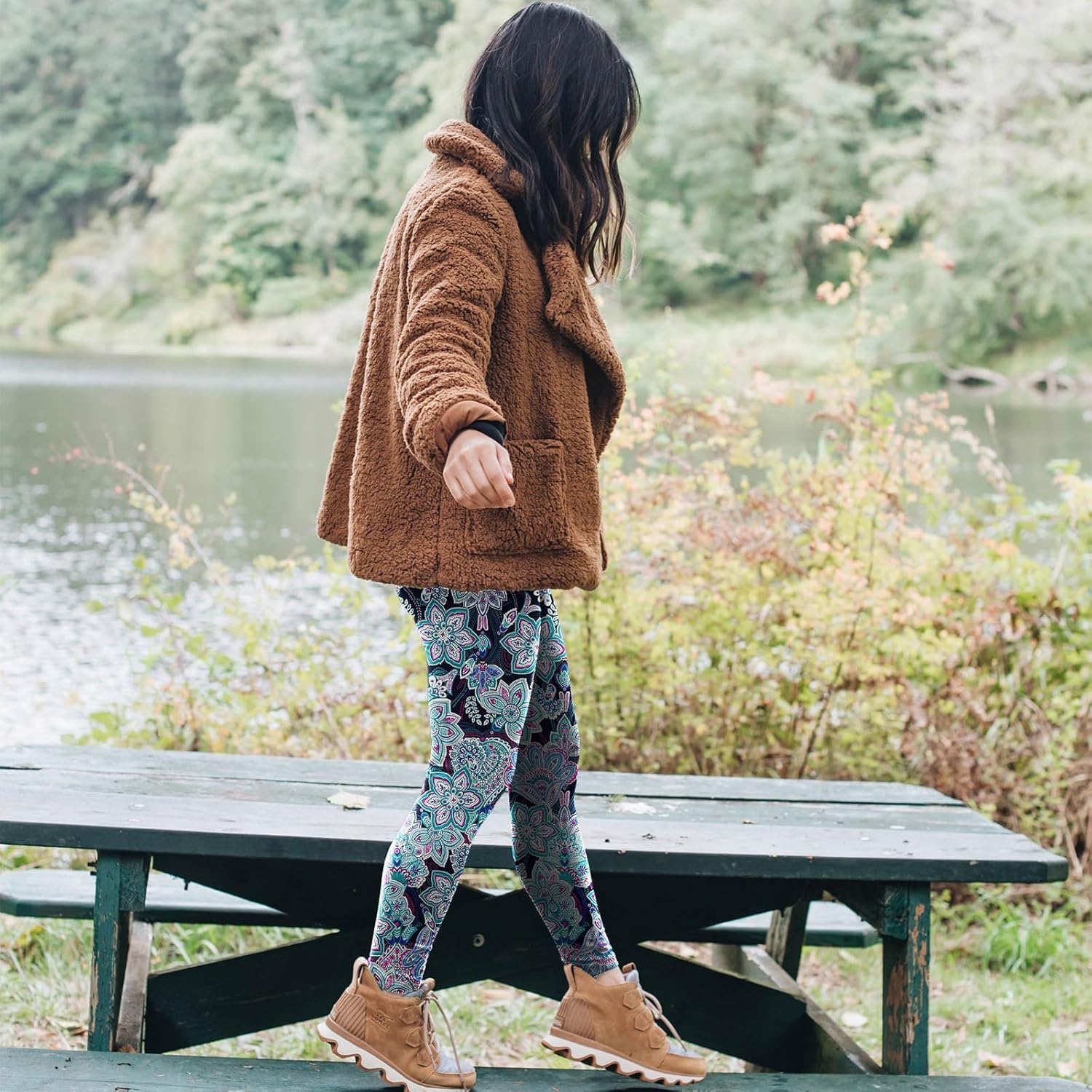 High Waisted Leggings for Women - No See Through Tummy Control Cycling Workout Yoga Pants with Pockets Reg & Plus