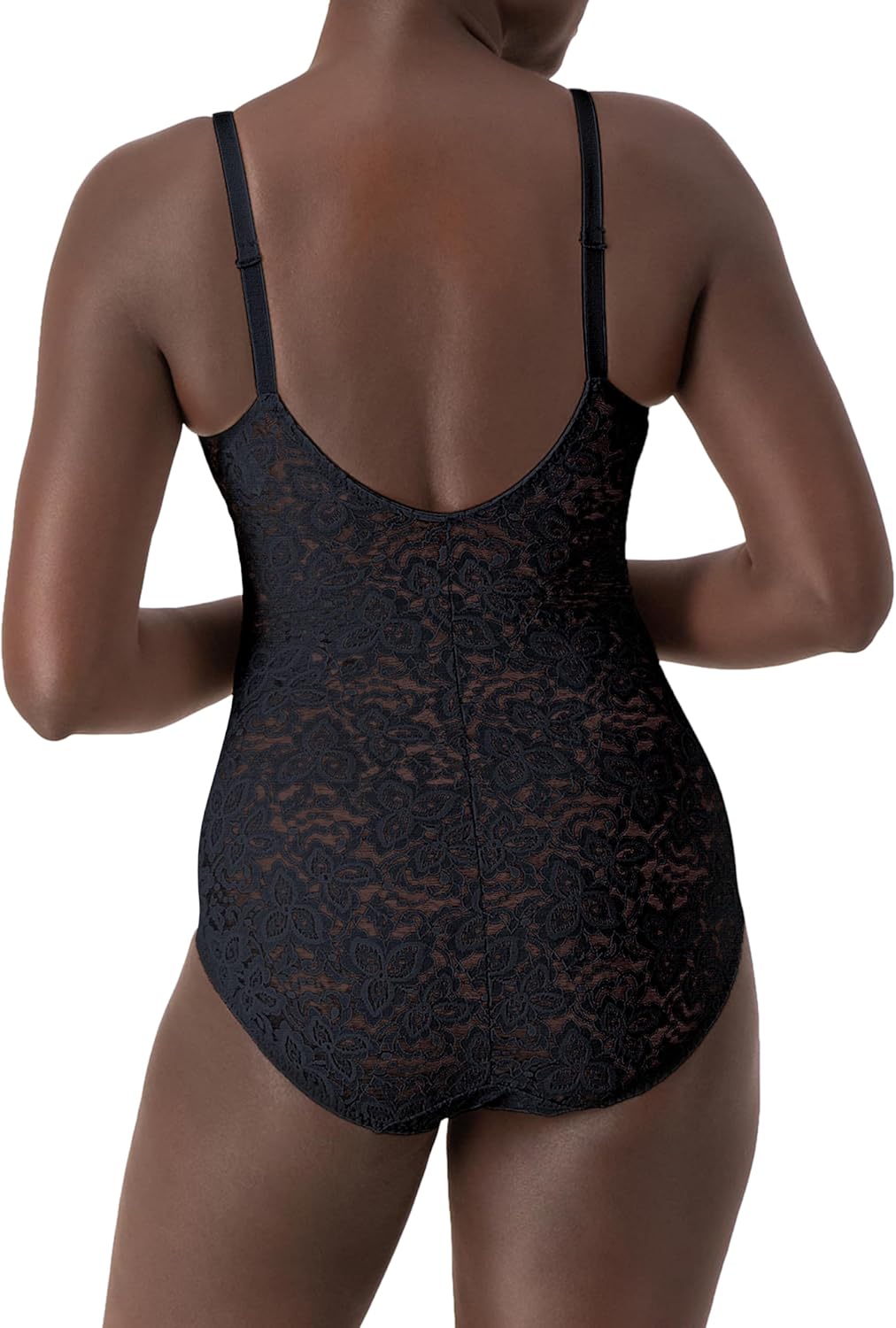 Bali womens Lace Body Shaper, Lace 'N Smooth Firm-control Shapewear, Built-in Underwire Bra