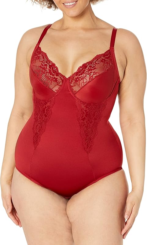 Maidenform Women's Shapewear Tummy Control Bodysuit, Built-In Underwire Bra, Ultra Firm Control Shapewear for Women