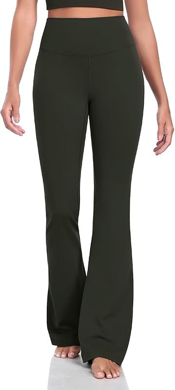 Harmony Flare Leggings 29"/30.5"/32.5"/34.5", High Waisted Tummy Control Wide Leg Bootcut Yoga Pants Lounge Soft