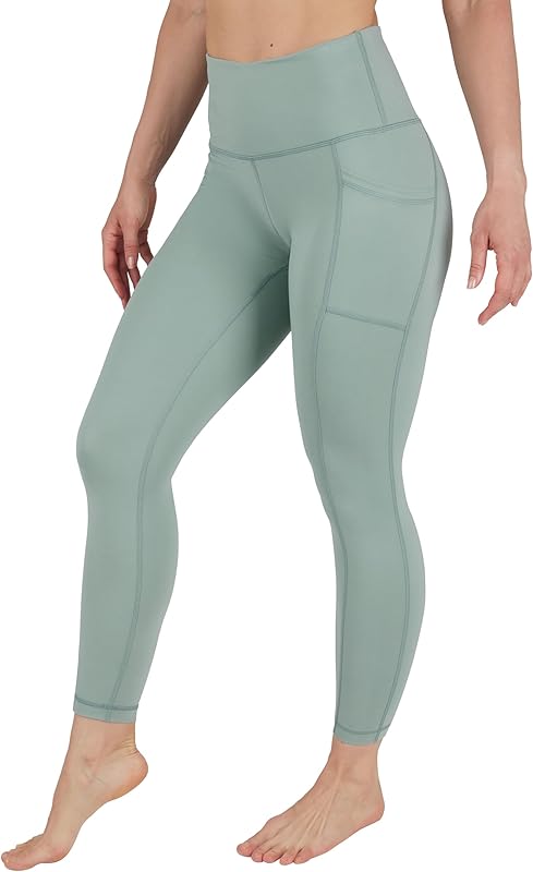 Yogalicious High Waist Ultra Soft 7/8 Ankle Length Leggings with Pockets for Women