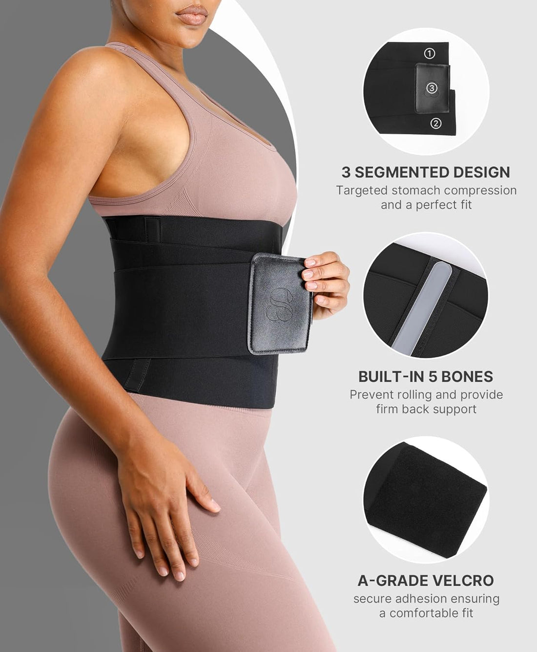 Waist Trainer for Women Waist Cincher Corset Shapewear Body Shaper Tummy Control Stomach Belt Postpartum Band