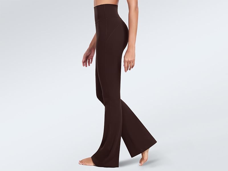 HeyNuts Mellow Flare Leggings 29"/30.5"/32.5"/34.5", High Waisted Tummy Control Wide Leg Bootcut Yoga Pants Lounge Soft