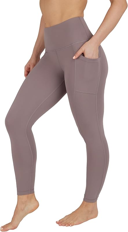 Yogalicious High Waist Ultra Soft 7/8 Ankle Length Leggings with Pockets for Women