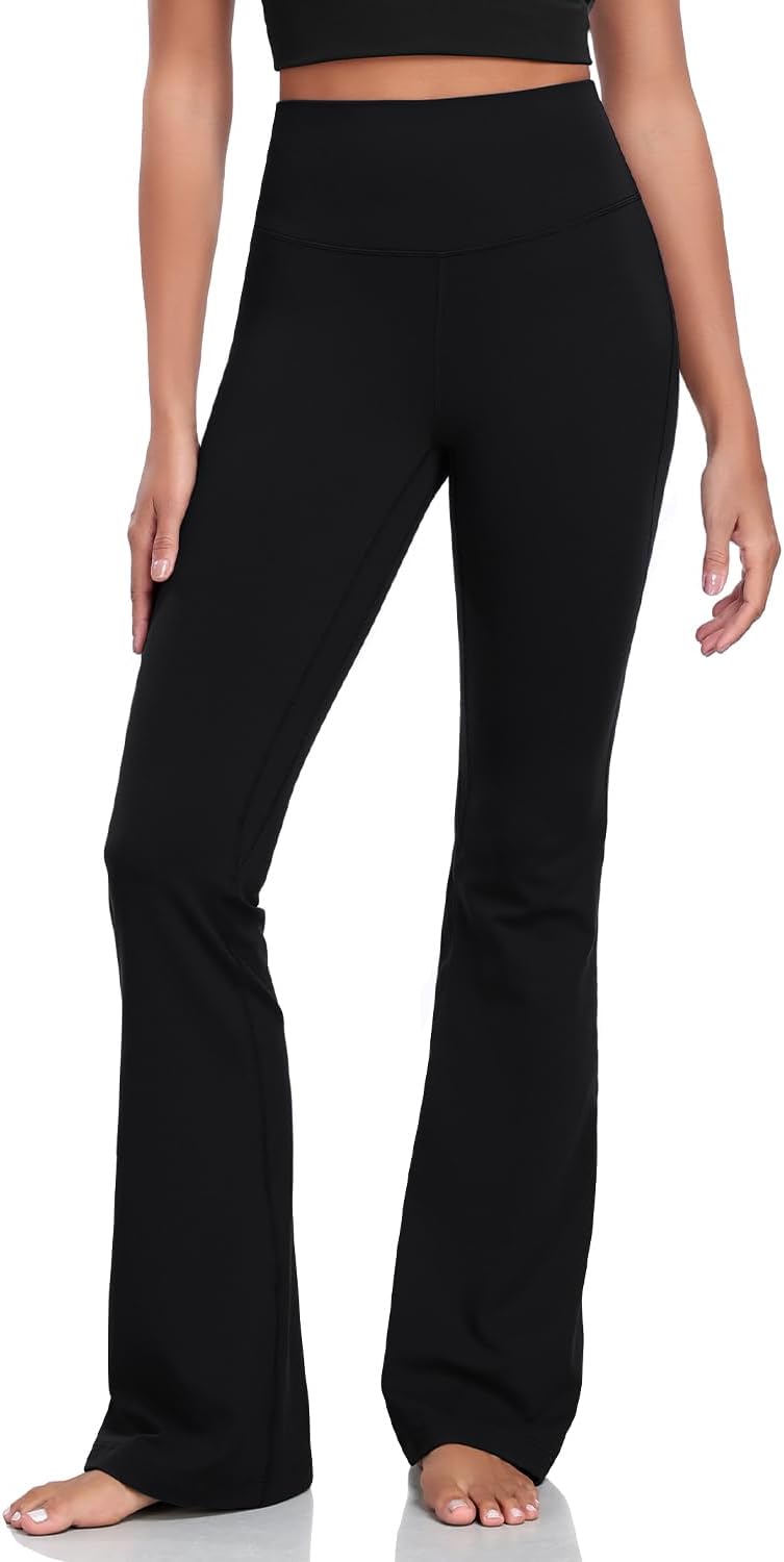 Harmony Flare Leggings 29"/30.5"/32.5"/34.5", High Waisted Tummy Control Wide Leg Bootcut Yoga Pants Lounge Soft