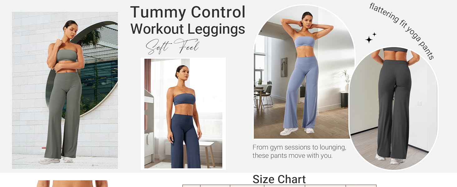 Workout Leggings Womens No Front Seam Straight Leggings 29" / 31.5" / 33" High Waist Buttery Eddiy Gym Yoga Pants