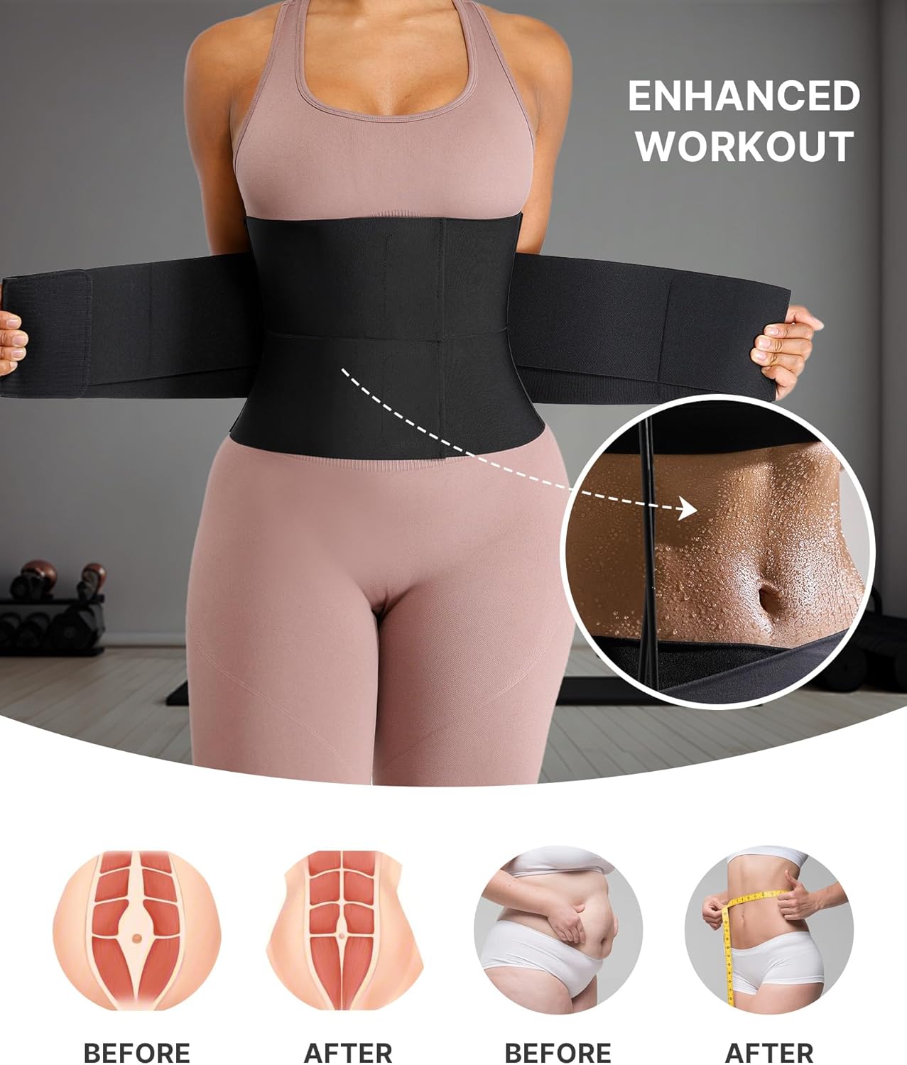 Waist Trainer for Women Waist Cincher Corset Shapewear Body Shaper Tummy Control Stomach Belt Postpartum Band