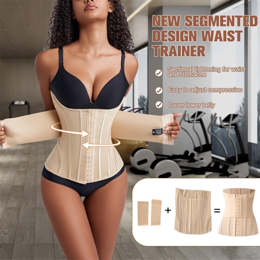 Waist Cincher Shaperwear for Womem Full Body Women Double Belt Wrap Corset Trainer Tummy Control Shaper