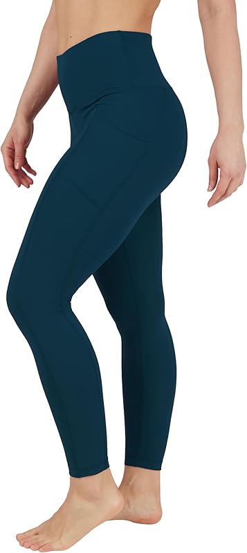Yogalicious High Waist Ultra Soft 7/8 Ankle Length Leggings with Pockets for Women