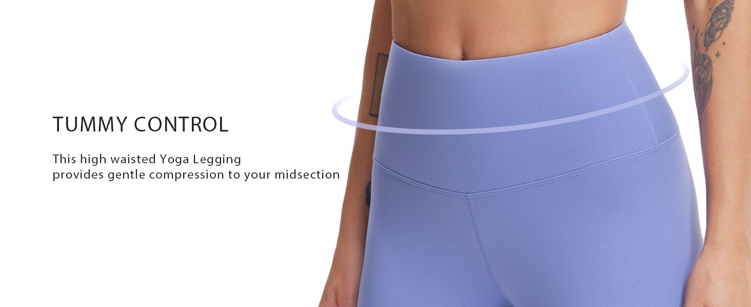 Women's High Waist Yoga Leggings Ultra Stretchy Soft Breathable Tummy Control Running Workout Pants