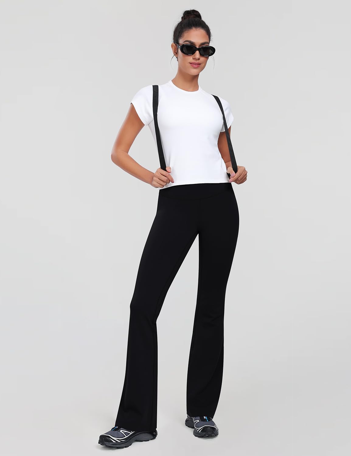 Harmony Flare Leggings 29"/30.5"/32.5"/34.5", High Waisted Tummy Control Wide Leg Bootcut Yoga Pants Lounge Soft