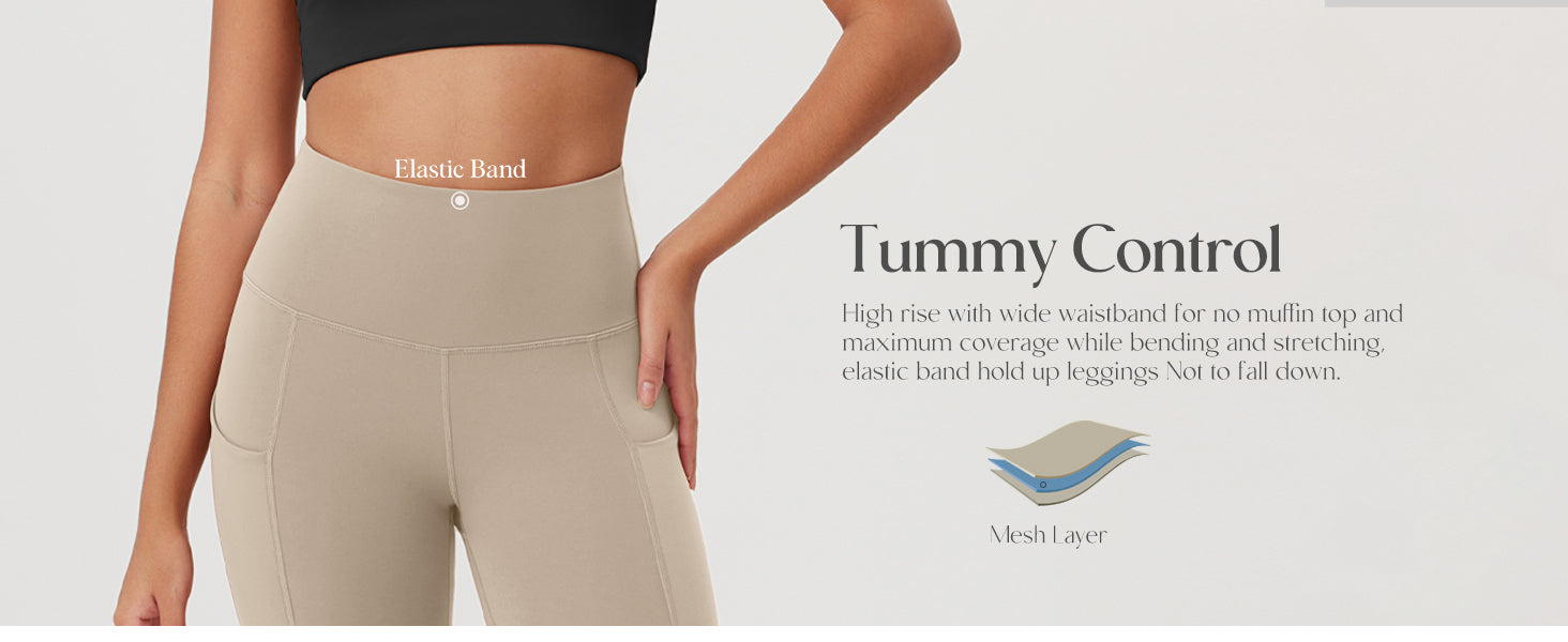 Women's High Waisted Yoga Capris with Pockets, Tummy Control Non See Through Workout Athletic Running Capri Leggings