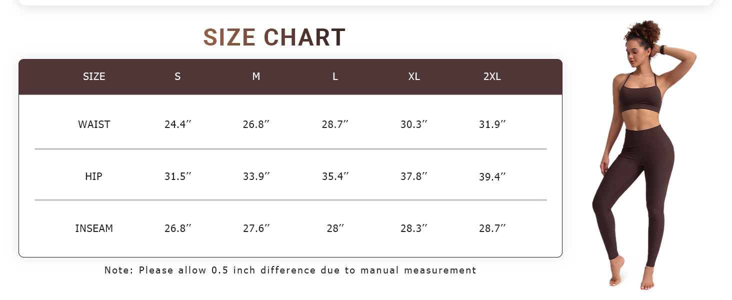 MIRITY High Waist Yoga Leggings with Pockets for Women - Buttery Soft Workout Stretchy Yoga Pants Pack of 1