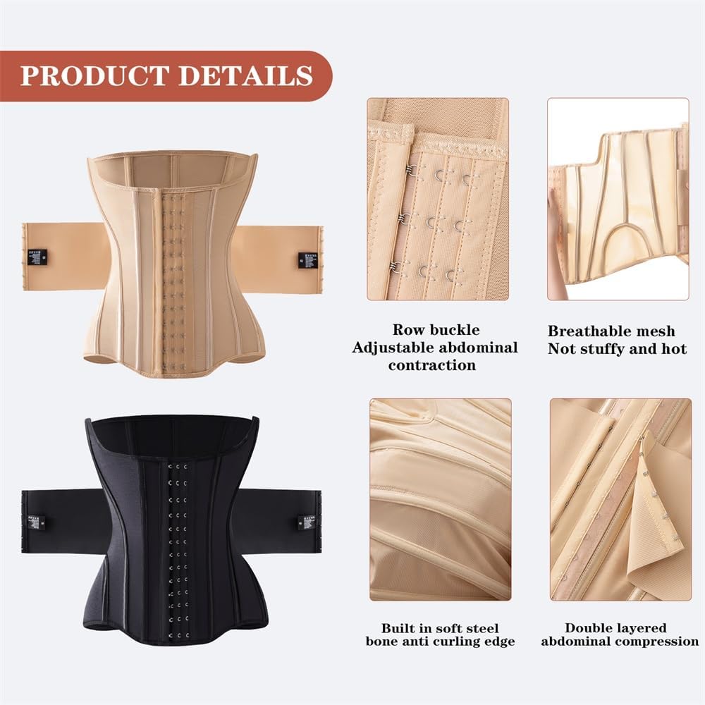 Waist Cincher Shaperwear for Womem Full Body Women Double Belt Wrap Corset Trainer Tummy Control Shaper