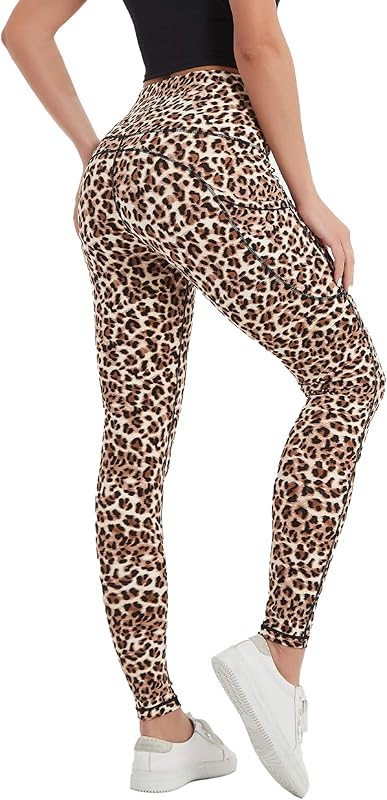 Stelle Women's Capri Yoga Pants with Pockets Essential High Waisted Legging for Workout Cycling Leggings