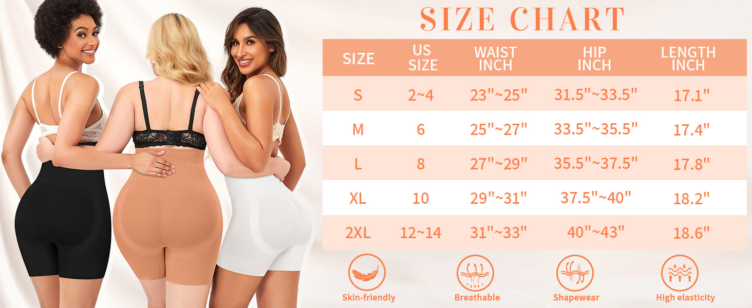 Womens Shapewear Shorts Tummy Control Body Shaper Thigh Slimmer Slip Shorts for Under Dress Shapewear Underwear