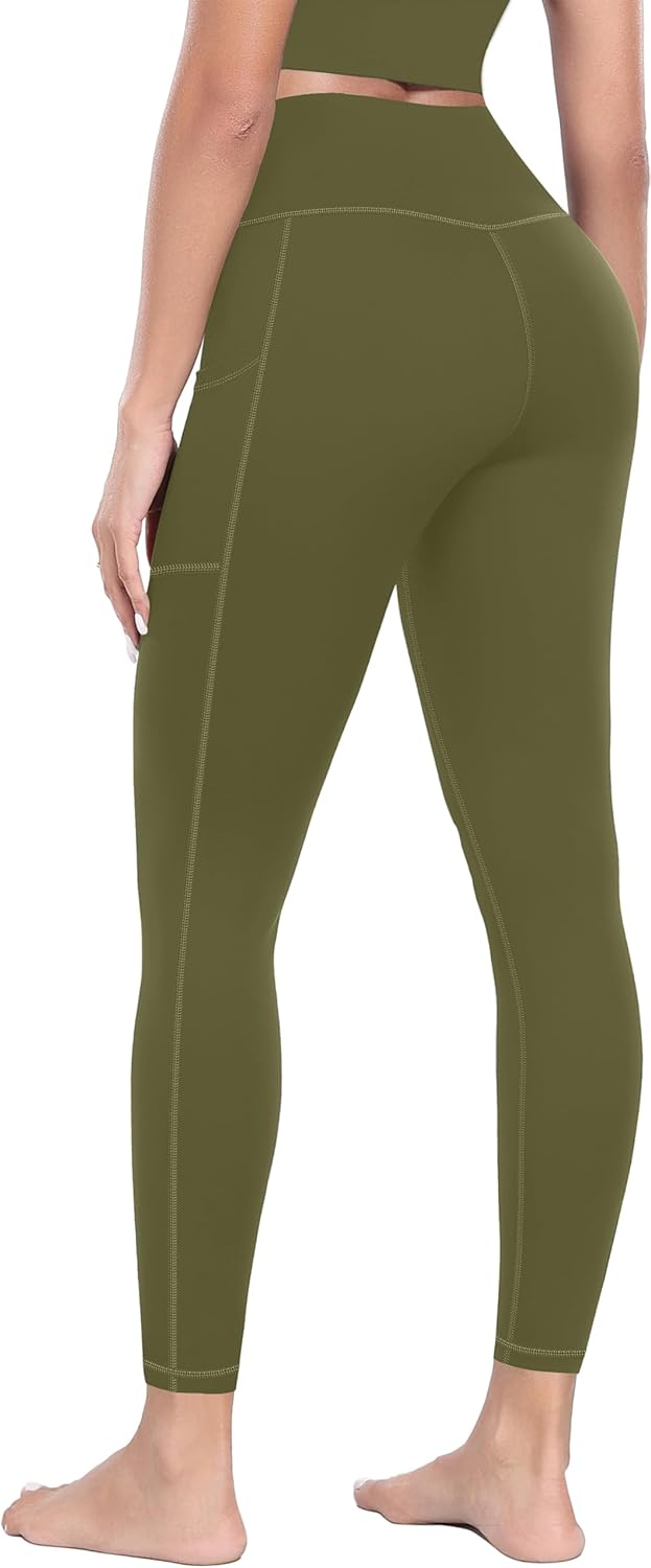MIRITY High Waist Yoga Leggings with Pockets for Women - Buttery Soft Workout Stretchy Yoga Pants Pack of 1