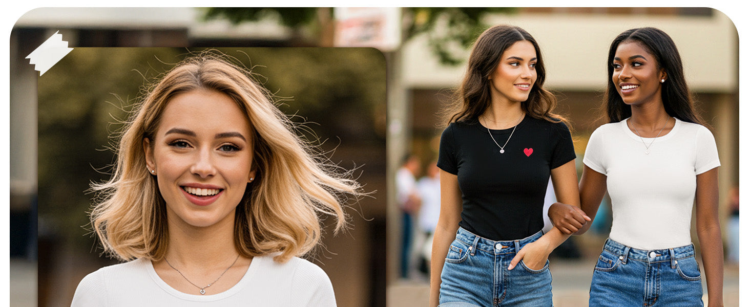 Women's Round Neck Short Sleeve Bodysuit T Shirts Basic Body Suit Tops