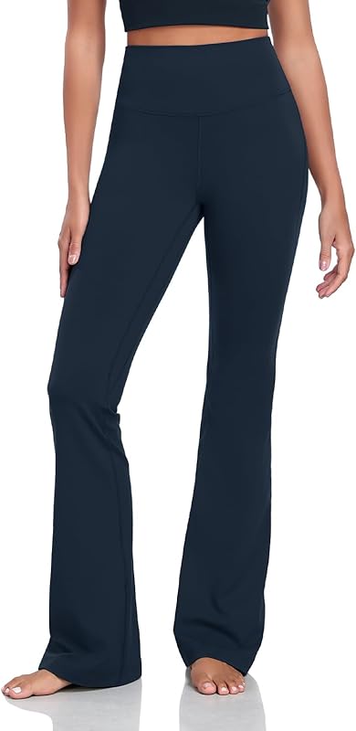 Harmony Flare Leggings 29"/30.5"/32.5"/34.5", High Waisted Tummy Control Wide Leg Bootcut Yoga Pants Lounge Soft