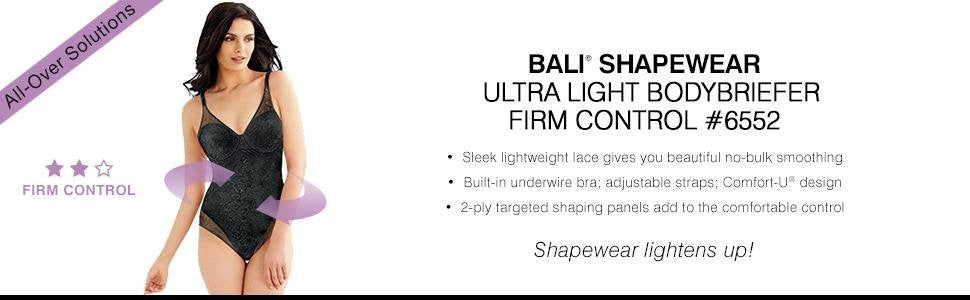 Bali womens Ultra Light Body Briefer Fajas Shapewear Df6552