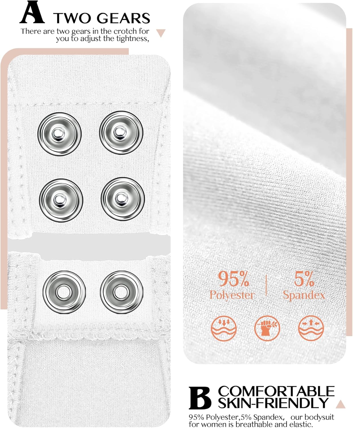 Long Sleeve Bodysuit for Women Crew Round Neck Basic Women Clothing Body Suit Tops Leotards for Womens Jumpsuit