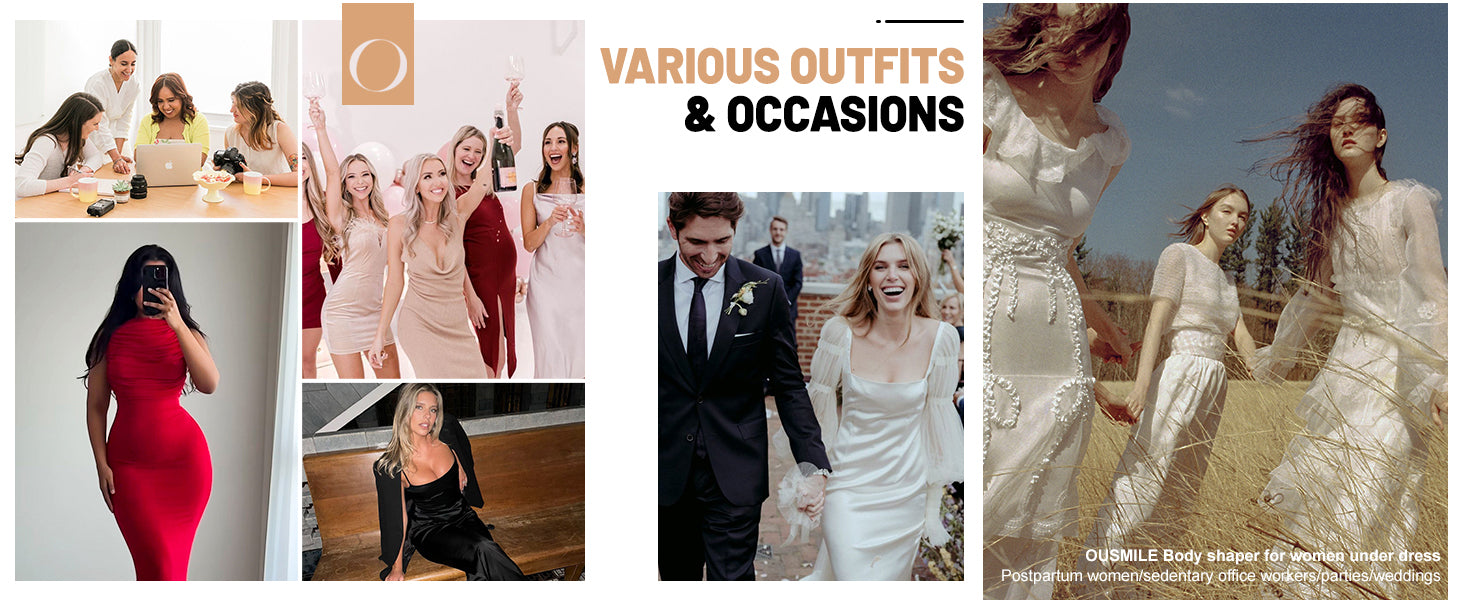 Shapewear for Women Tummy Control, Butt Lifting High Waisted Body Shaper Shorts Under Dresses Thigh Slimmer