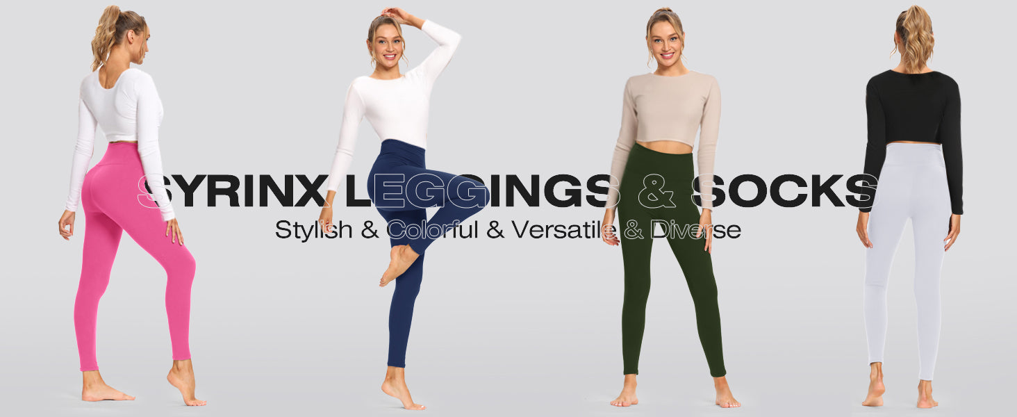 Leggings for Women - Soft High Waisted Tummy Control Workout Yoga Pants