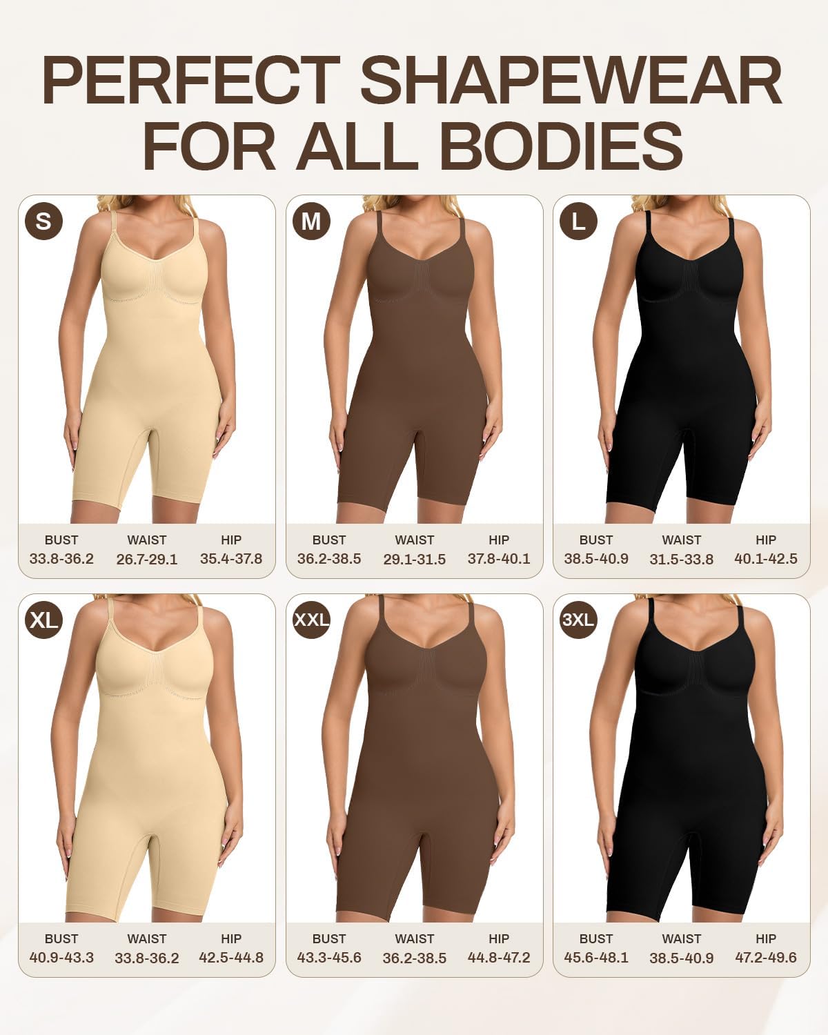 Shapewear for Women with Tummy Control, Seamless Sculpting Bodysuit for Workouts and Daily Wear Comfortable