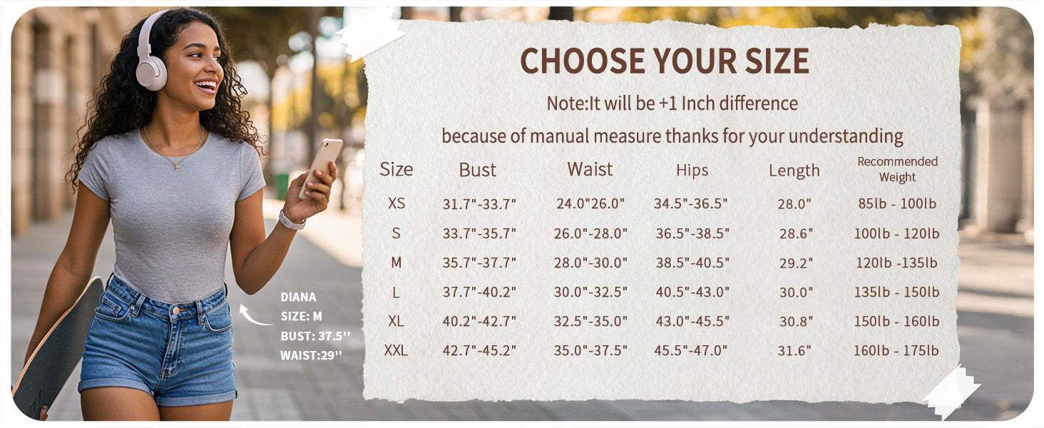 Women's Round Neck Short Sleeve Bodysuit T Shirts Basic Body Suit Tops