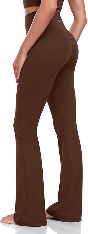 Harmony Flare Leggings 29"/30.5"/32.5"/34.5", High Waisted Tummy Control Wide Leg Bootcut Yoga Pants Lounge Soft