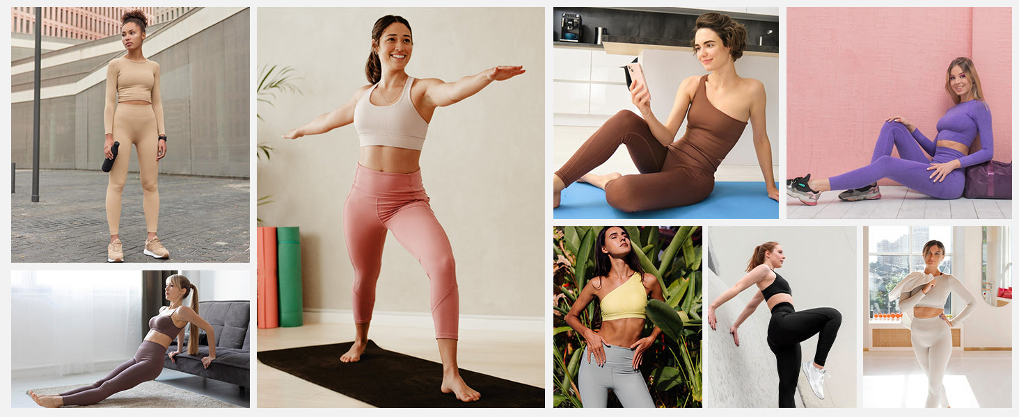 IUGA High Waist Yoga Pants with Pockets, Leggings for Women Tummy Control, Workout Leggings for Women 4 Way Stretch