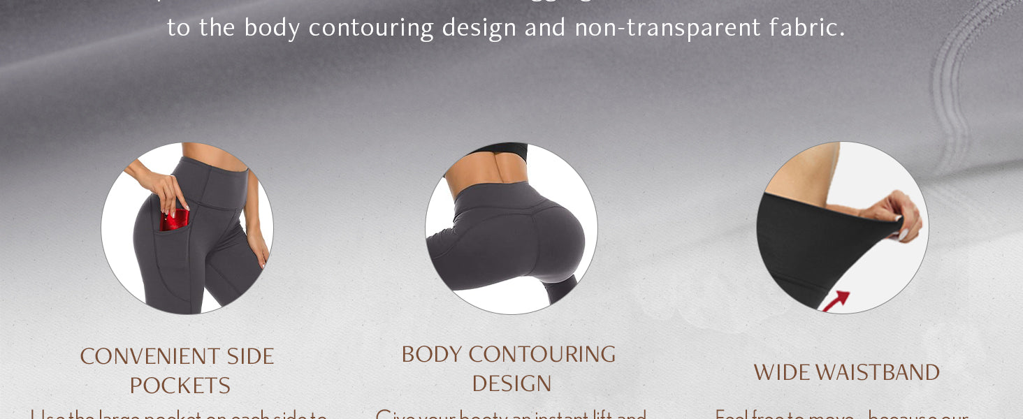 Stelle Women's Capri Yoga Pants with Pockets Essential High Waisted Legging for Workout Cycling Leggings