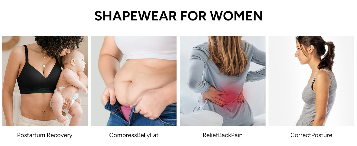 Waist Trainer for Women Corset Shapewear Tummy Control Segmented Waist Cincher Workout Girdle