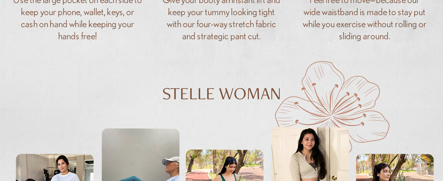 Stelle Women's Capri Yoga Pants with Pockets Essential High Waisted Legging for Workout Cycling Leggings