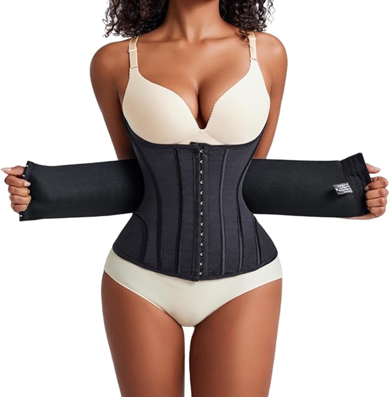 Waist Cincher Shaperwear for Womem Full Body Women Double Belt Wrap Corset Trainer Tummy Control Shaper