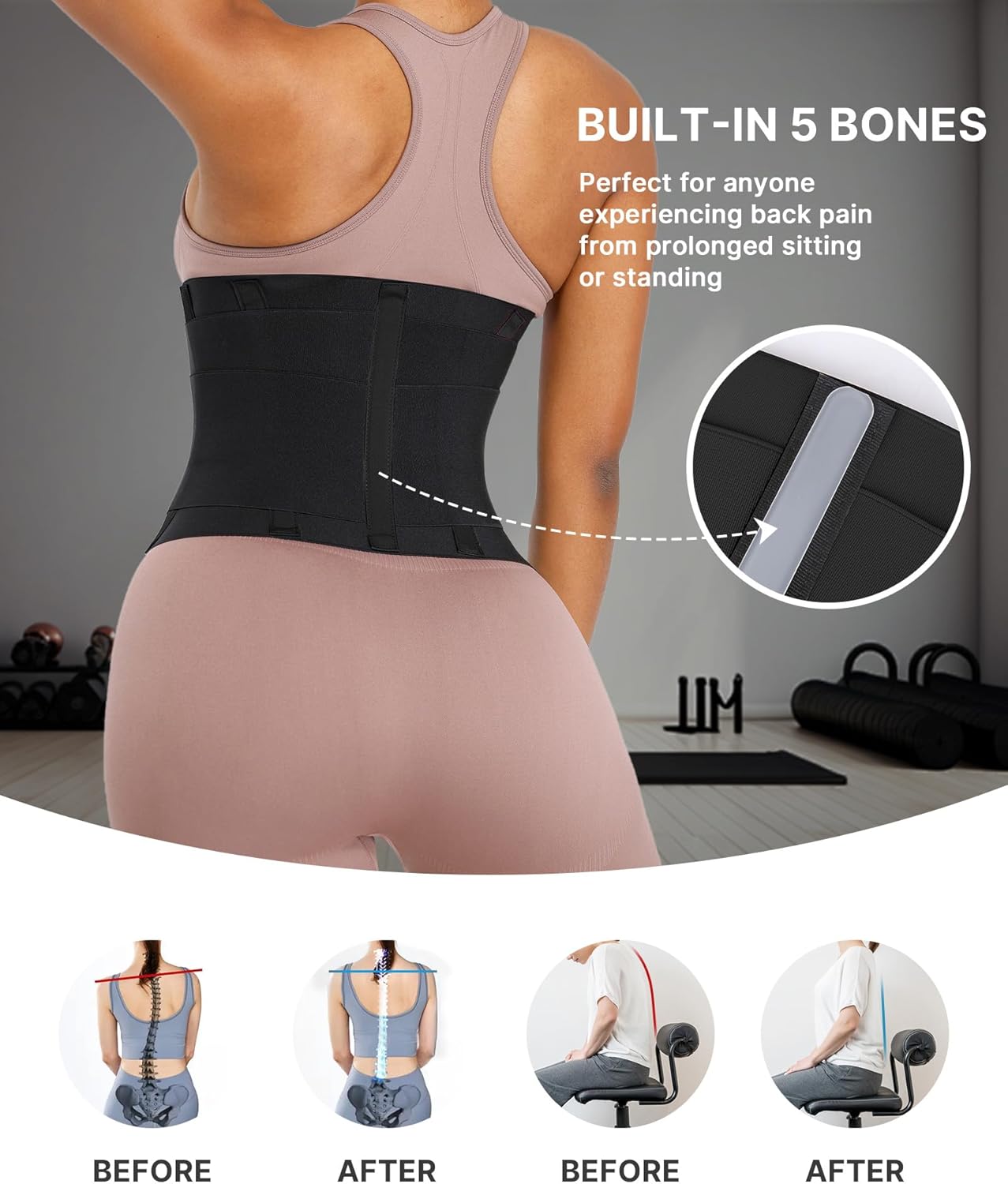 Waist Trainer for Women Waist Cincher Corset Shapewear Body Shaper Tummy Control Stomach Belt Postpartum Band