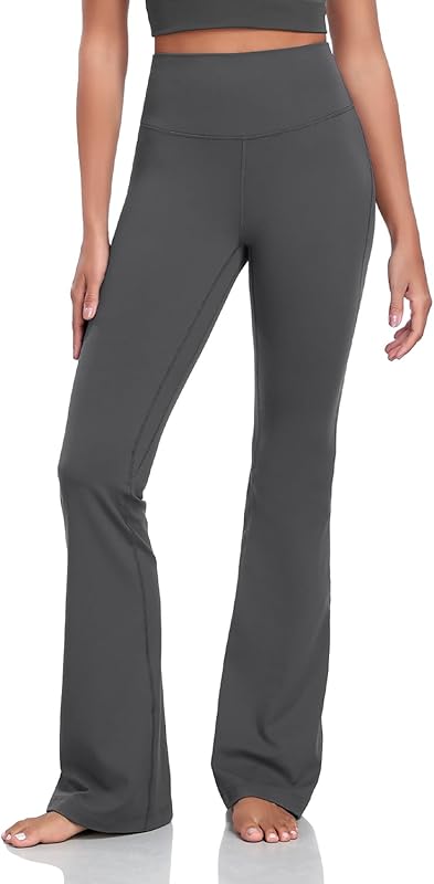 Harmony Flare Leggings 29"/30.5"/32.5"/34.5", High Waisted Tummy Control Wide Leg Bootcut Yoga Pants Lounge Soft
