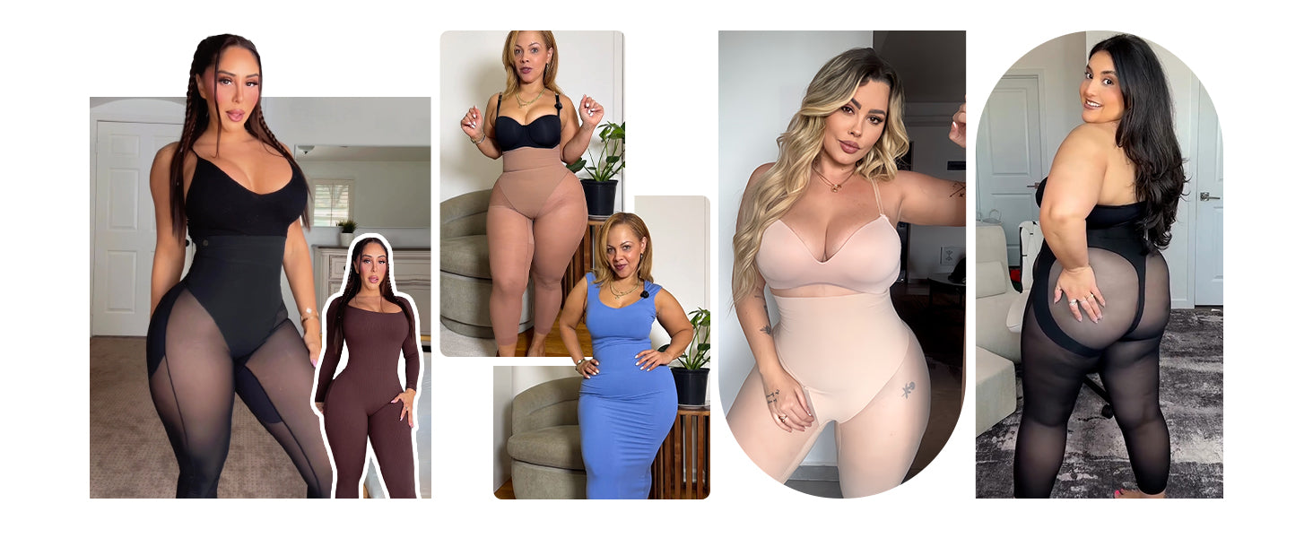 Shapewear for Women Capris Leggings for Women Tummy Control Underwear High Waist Body Shaper Butt Lifting Panties