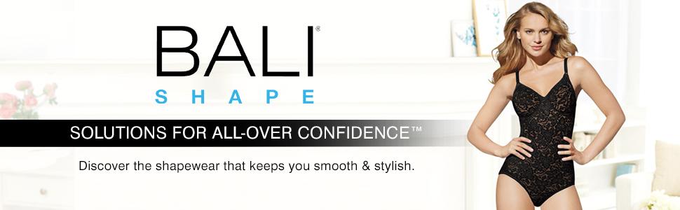 Bali womens Lace Body Shaper, Lace 'N Smooth Firm-control Shapewear, Built-in Underwire Bra