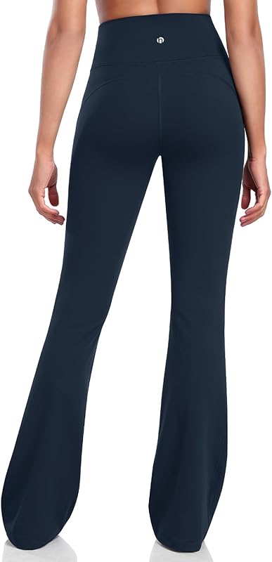 HeyNuts Mellow Flare Leggings 29"/30.5"/32.5"/34.5", High Waisted Tummy Control Wide Leg Bootcut Yoga Pants Lounge Soft