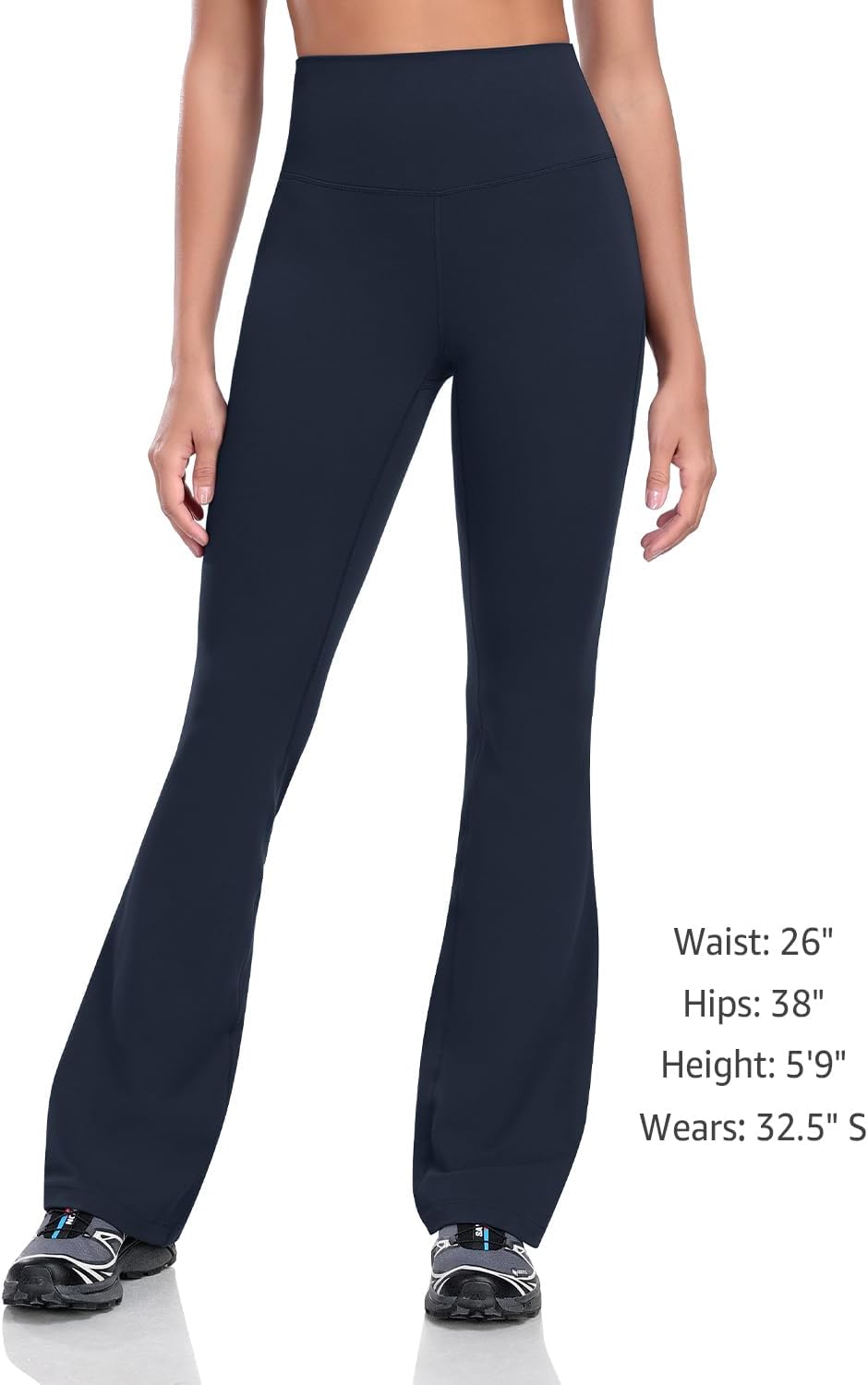 HeyNuts Mellow Flare Leggings 29"/30.5"/32.5"/34.5", High Waisted Tummy Control Wide Leg Bootcut Yoga Pants Lounge Soft